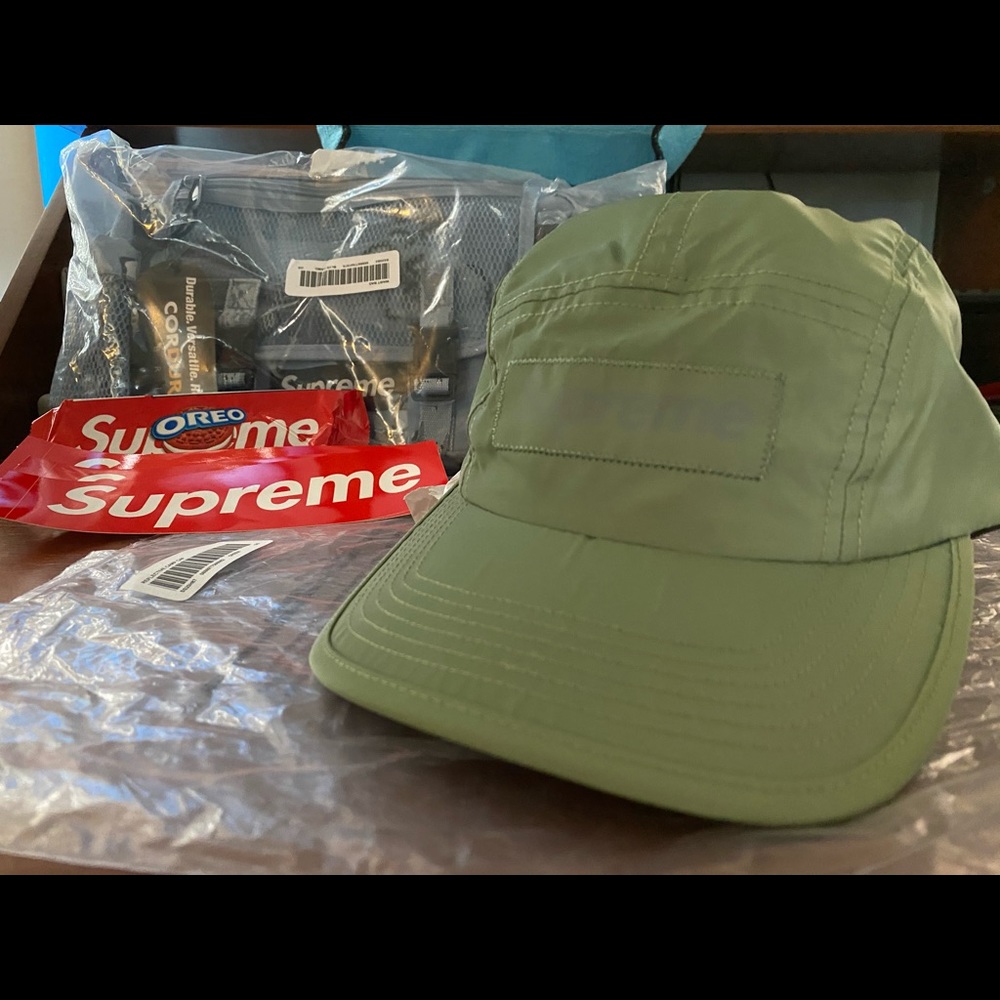 Supreme Reflective Camp Cap SS20 Green - Picture 4 of 7